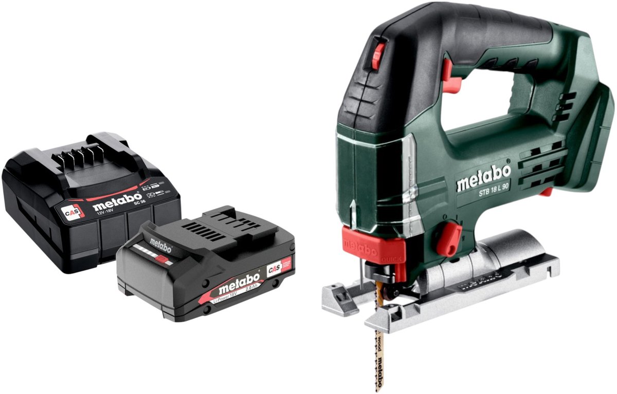 Metabo STB 18 L 90 accu-decoupeerzaag 18 V 90 mm + 1x accu 2,0 Ah + oplader
