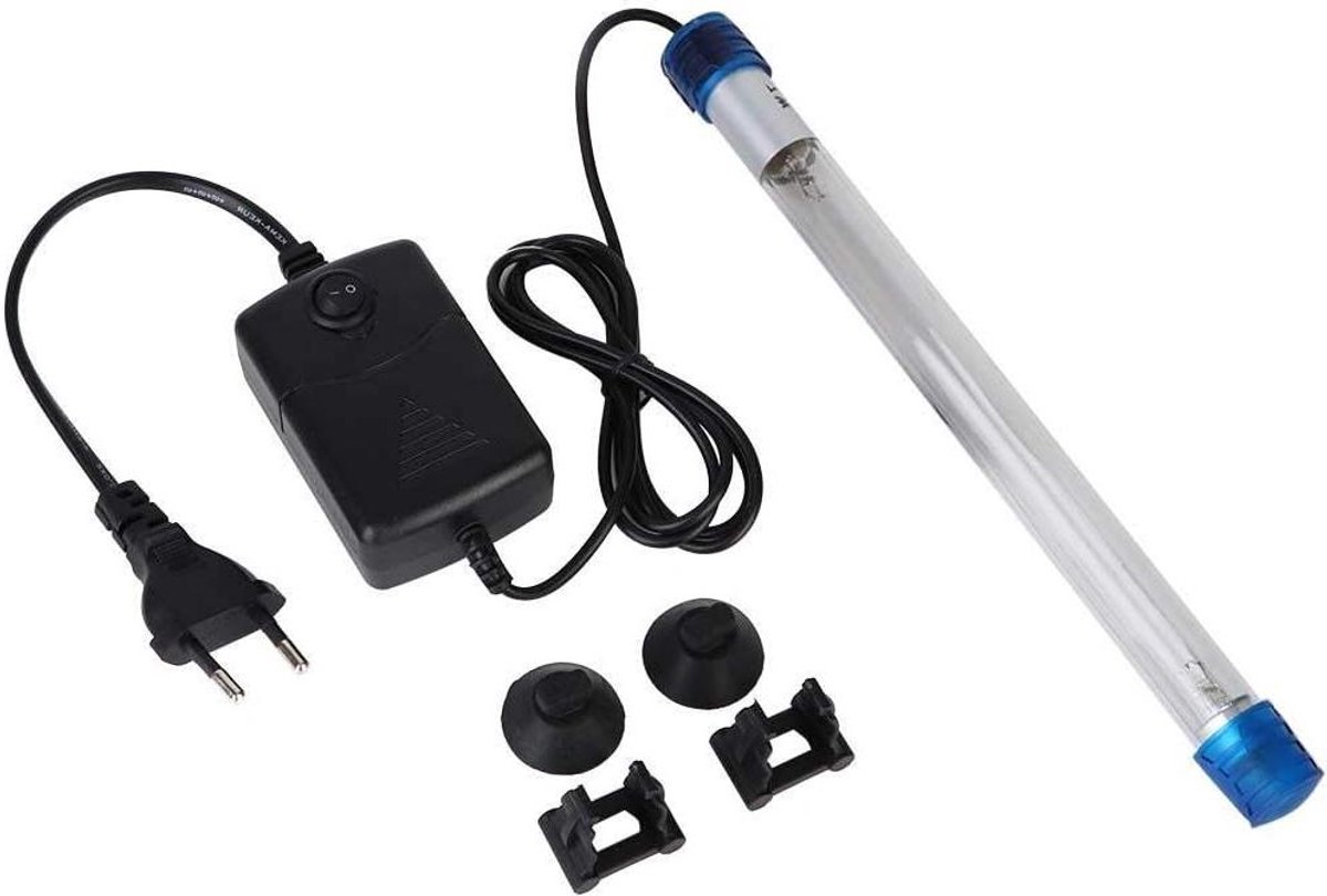 Allecto Premium - Onderdompelbaar Uv-Licht Waterdicht met Steri-Lizer voor Aquariumvissen - 7W - Bestrijd Bacteriën in Aquarium