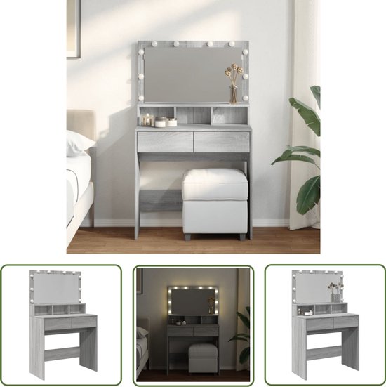 Kaptafel met spiegel 74,5x40x141 cm hoogglans wit Kaptafel met spiegel 74,5x40x141 cm hoogglans wit