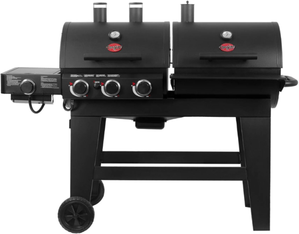 Char-Griller® Double Play gas- en houtskoolbarbecue