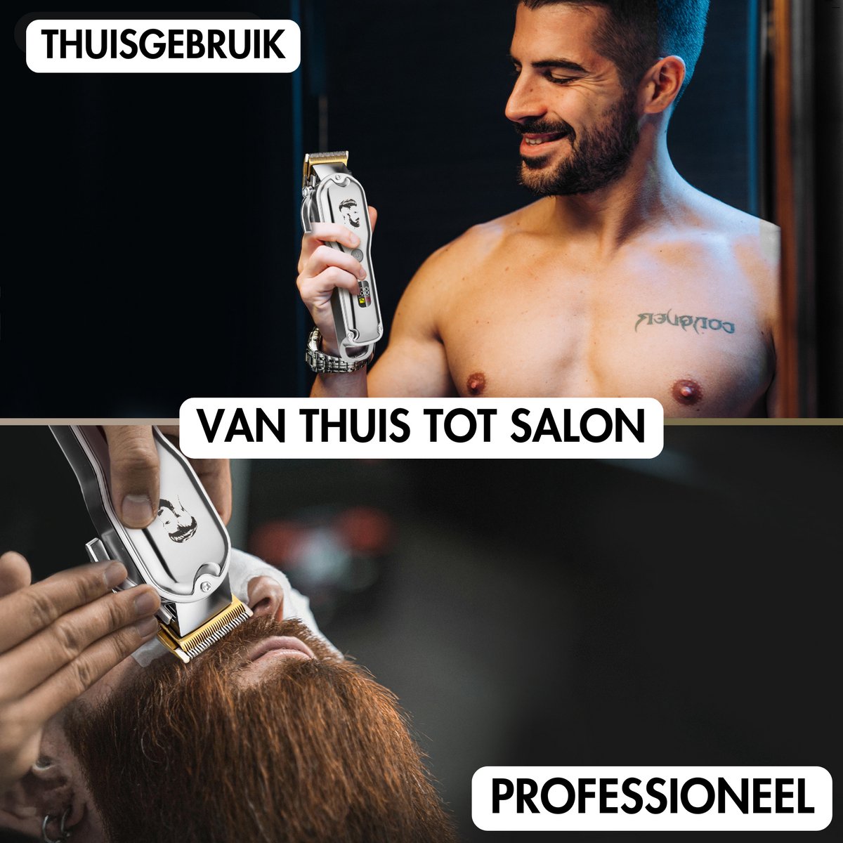 Sansbeauté Barber Edition PRO: 10 kammen, 4,5u accu thumbnail 3