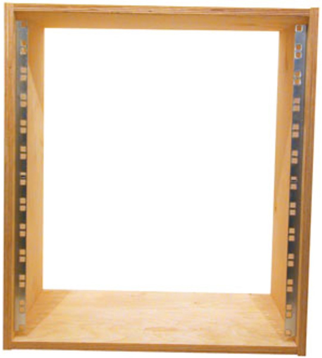 MUSIC STORE Studiorack 8HE berk MP bouwpakket, unlackiert, recht - Studio racks