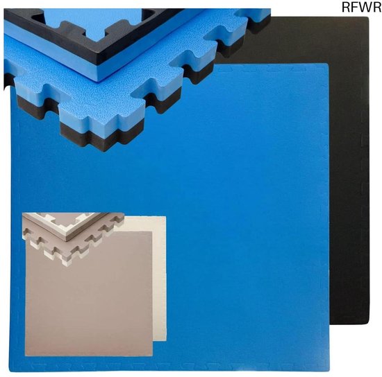 eyepower 20mm Thick Training Mat - 90x90 Gymnastics Mat with Edge