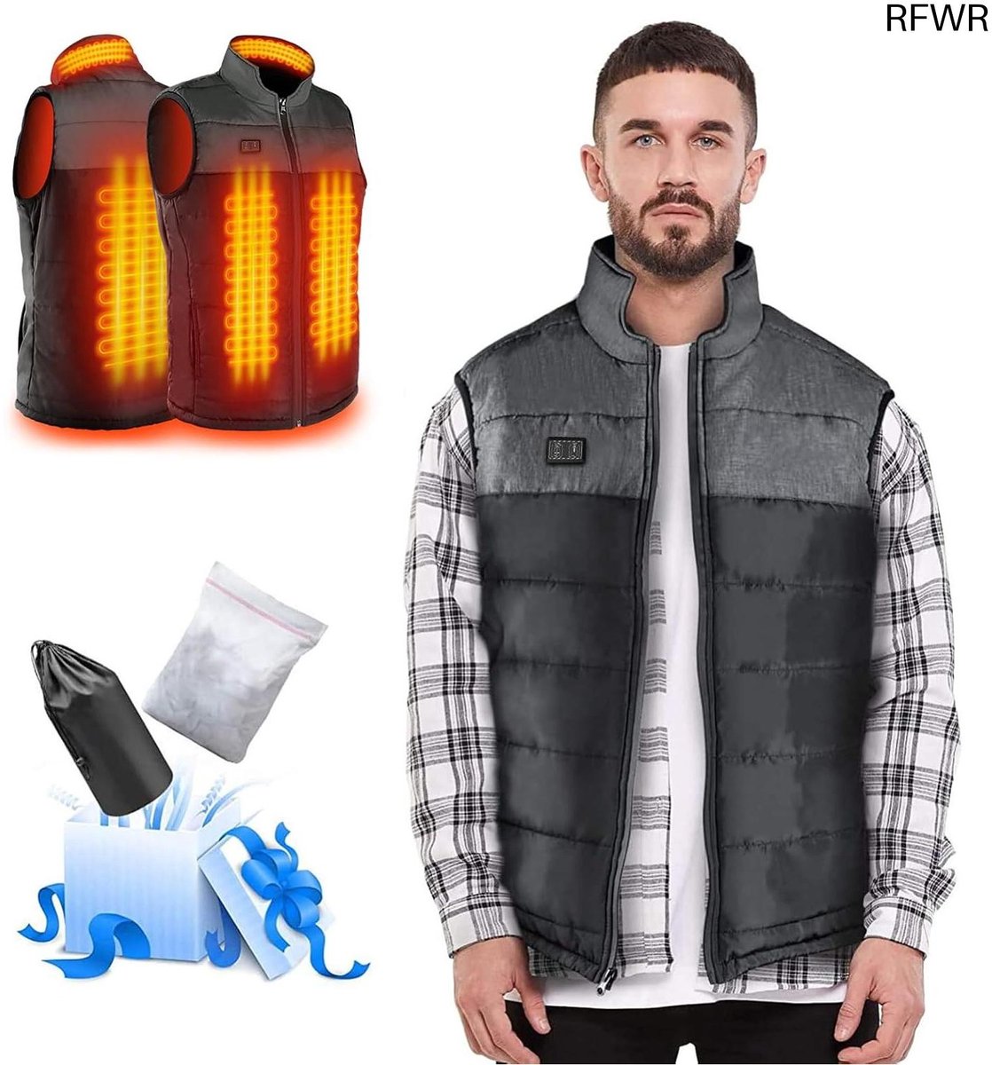 RFWR® Verwarmd Vest voor Heren en Dames - Elektrische Verwarming met Temperatuurcontrole