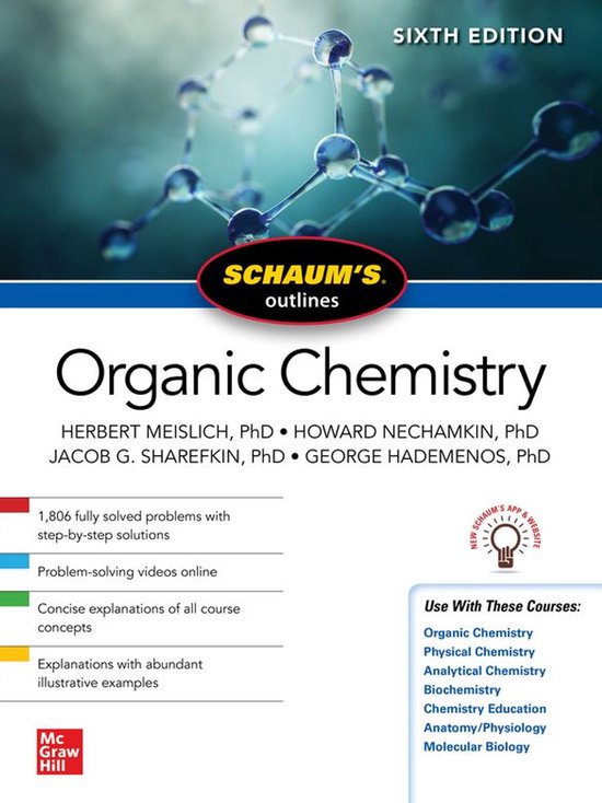 Schaum's Outline of Organic Chemistry, Sixth Edition - cover