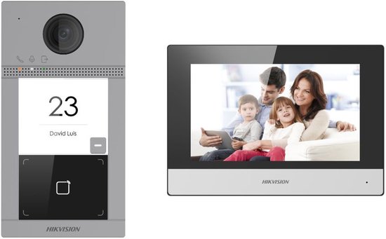 Hikvision DS-KIS604-S(C) IP-video-intercomset met 7 Inch - Hikvision - €335,55