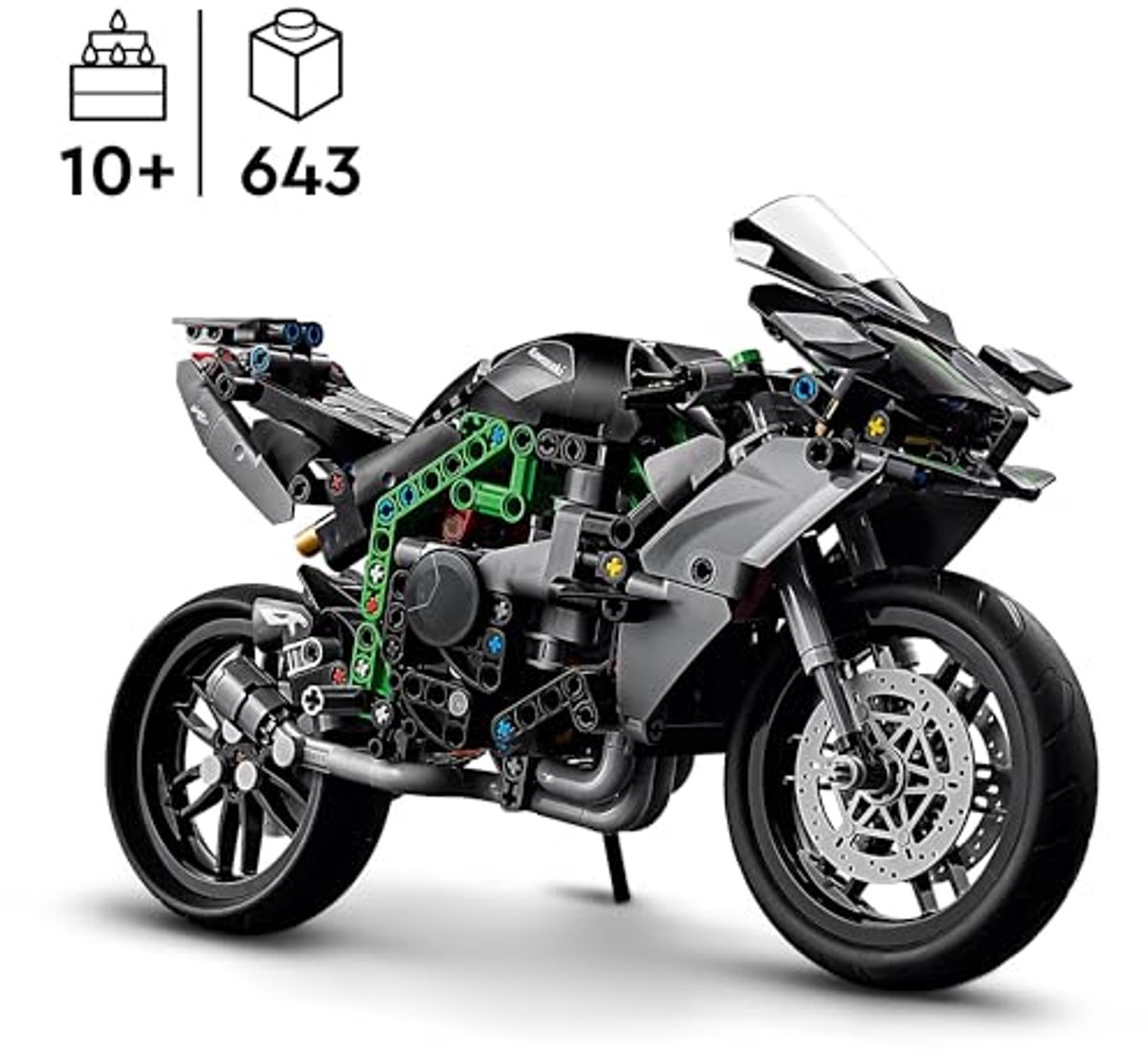 LEGO Technic Kawasaki Ninja H2R motor - 42170 — afbeelding 12