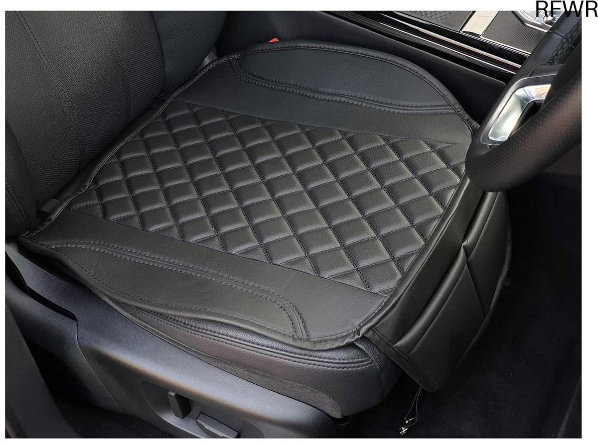 RFWR® Stoelkussen van kunstleer voor Mercedes C-klasse, zwart, compatibel met W205 S205