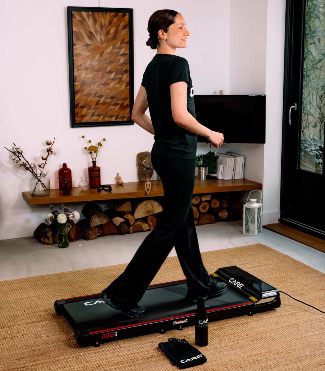 CARE JOG 6 - Wandelband - Maximale snelheid 6 km/u - Dubbel opvouwbaar - Compact - Stil - Voor thuisgebruik - Perfect onder een bureau thumbnail 5