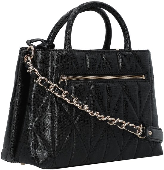 GUESS sac à main sac à épaule bandoulière Aldina Girlfriend Satchel Black noir