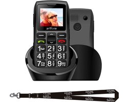 Artfone C1+4G - Senioren Telefoon - GSM - Senioren Mobiele Telefoon - SOS-Knop - Inclusief Keycord