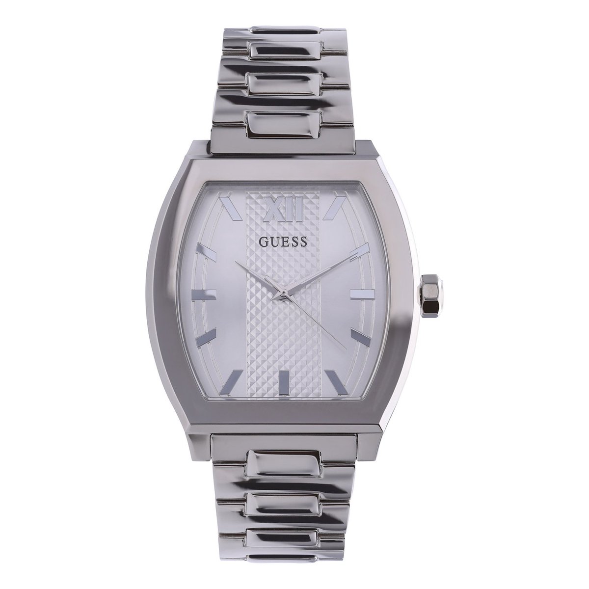 Guess Heren Guess stalen herenhorloge PUNCTUAL GW0705G1 - Horloge - Staal - Zilverkleurig - 52.80 mm