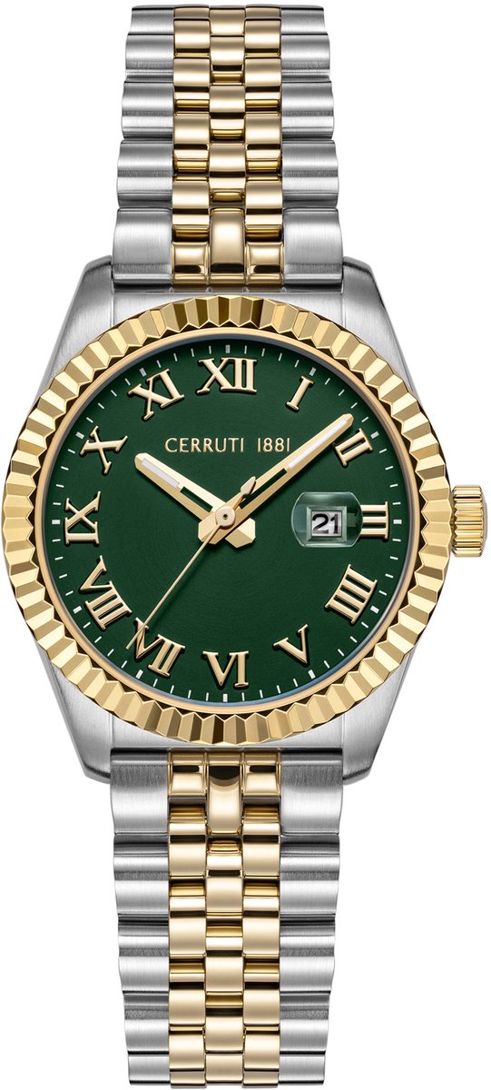 Datum horloge Baccio Green - Gold