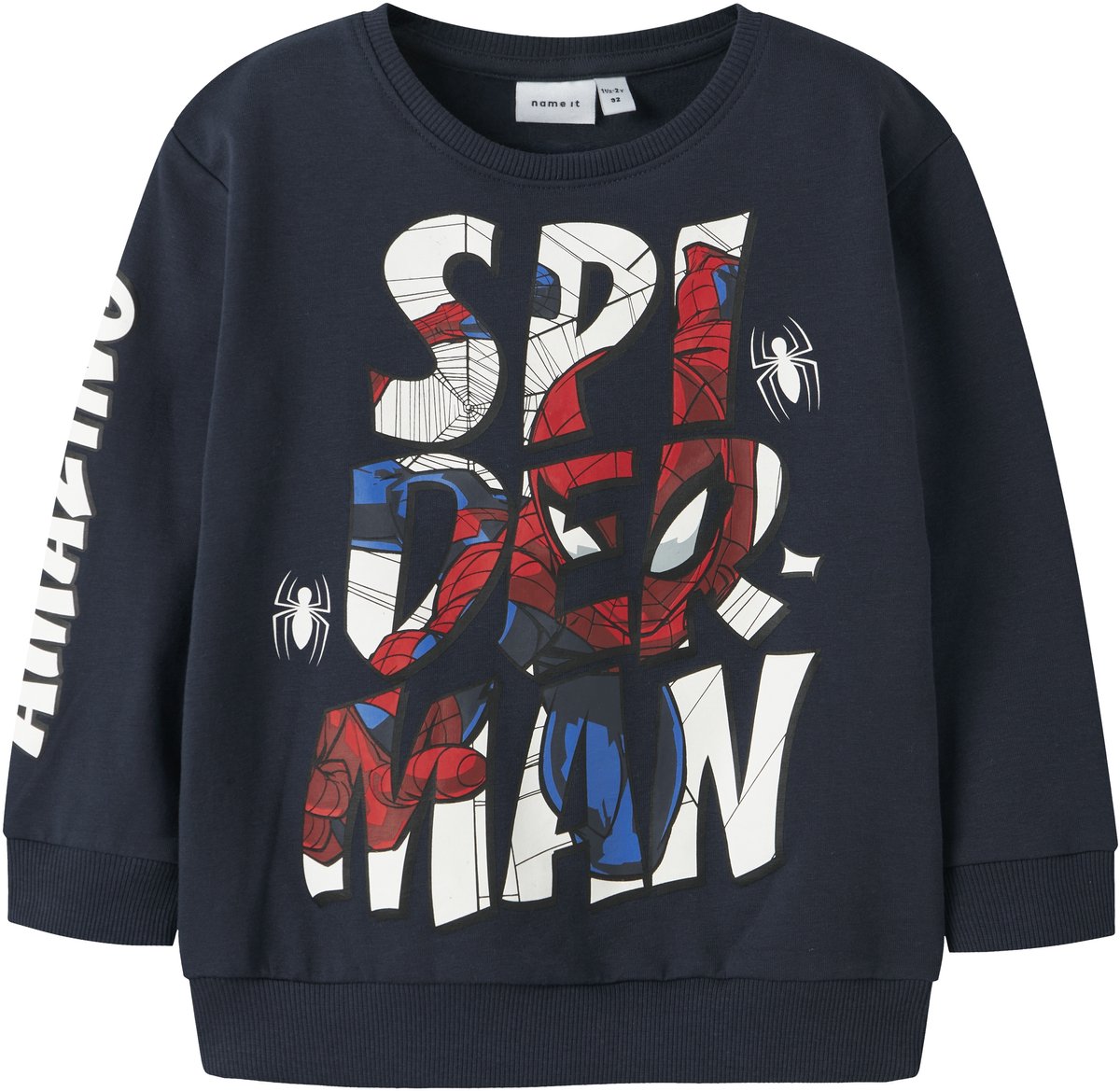 NAME IT - NMMFLOYD SPIDER NREG SWEAT BRU MAR - Jongens - Sweaters