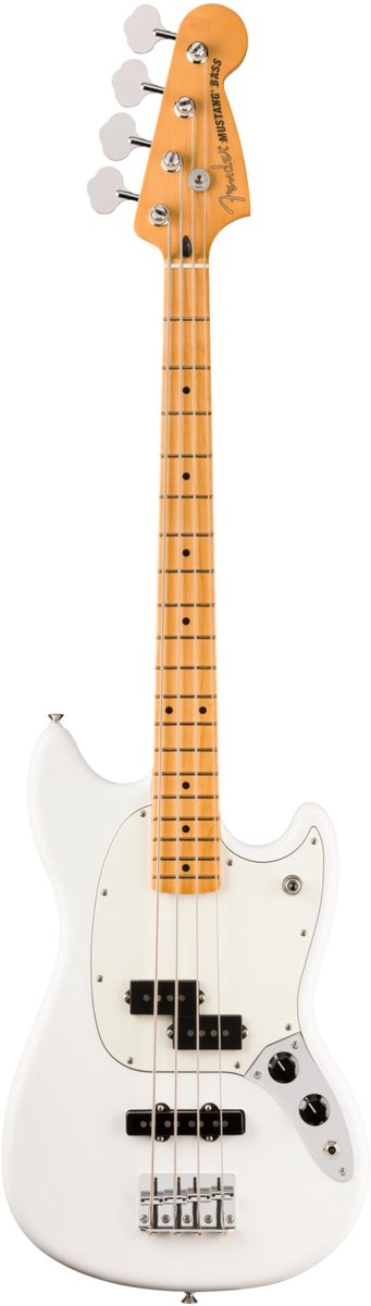 Fender Player II Mustang Bass PJ MN Polar White