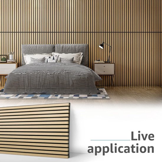 Akoestische panelen met houten latten | Nu 25% korting