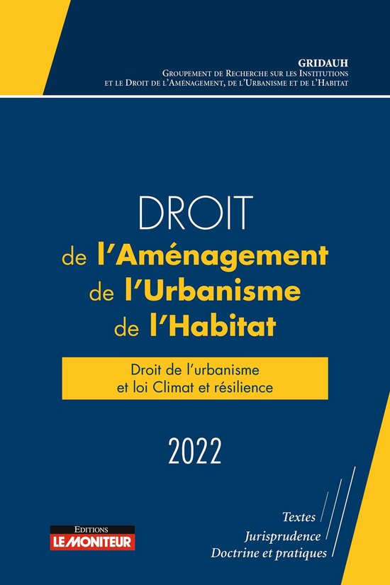 Droit de l'aménagement, de l'Urbanisme et de l'Habitat 2022 - cover