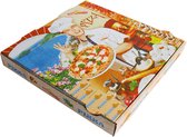 Pizzadoos Kraft 30x30x3cm Golfkarton 200 stuks - Hygiëne Service Nederland