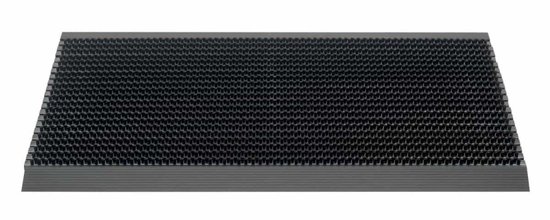 Tapis de brosse Ikado noir - 40 x 60 cm