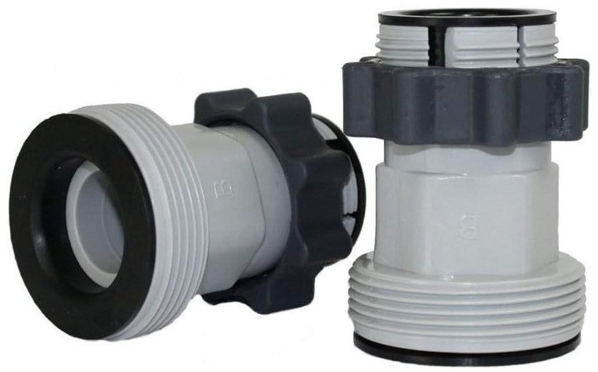 2-stuks - 1,25" naar 1,5" zwembadslangadapter B voor filterpompen voor Intex 58236