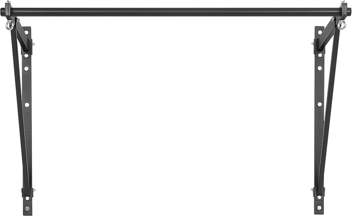 Pull-up Bar voor Wandmontage, Verstelbare Diepte 559 / 762 mm, Trainingsapparaat voor Bovenlichaam Gemaakt van Staal, Pull-up Station (200 kg Belastbaar), Geschikt voor Sportscholen