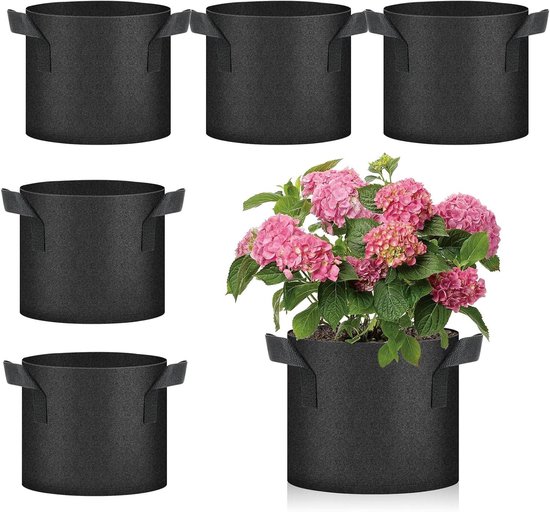 Aardappel Planting Zak, Tomaat Groente Groeiende Zak, 7/10 Gallon Aardappel Planten Zak, Niet-geweven Vilt Planten Zak, Transparante Visuele Zaailing Zak Met Versterkte Handvat