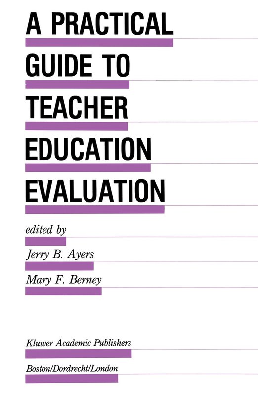 A Practical Guide to Teacher Education Evaluation - cover