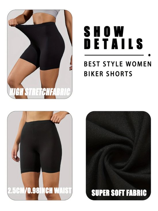 Livano Biker Shorts Femme - Leggings Courts - Sous-Vêtements Longs - Biker Shorts - Avec Jambes - 5 Pièces - Mixte 1 - Taille M