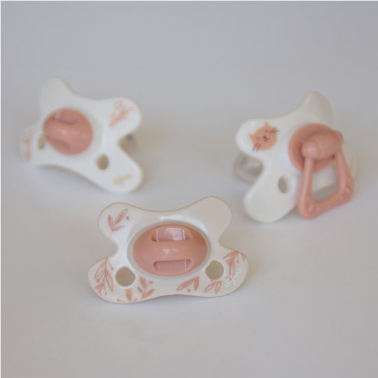 Difrax Natural Fopspeen - Newborn -Roze van Difrax — afbeelding 5