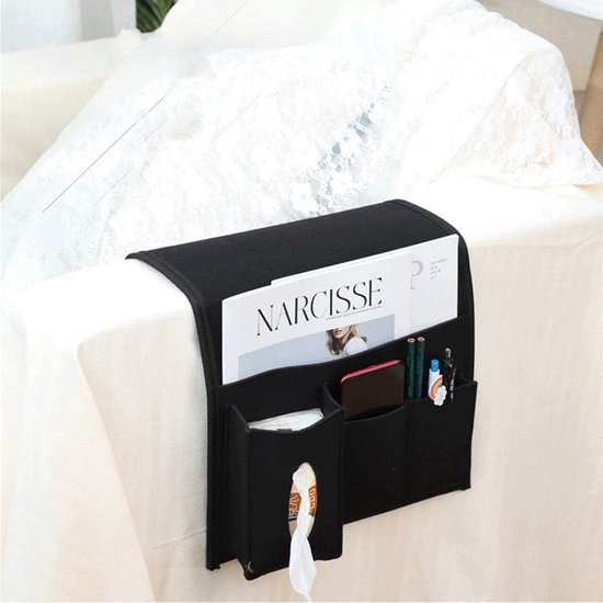 Sofa Fauteuil Organizer Bank Fauteuil Opberghouder met 5 Zakken Anti-slip Duurzame Sofa Bank Stoel Armsteun Organizer Nachtkastje Caddy voor telefoon