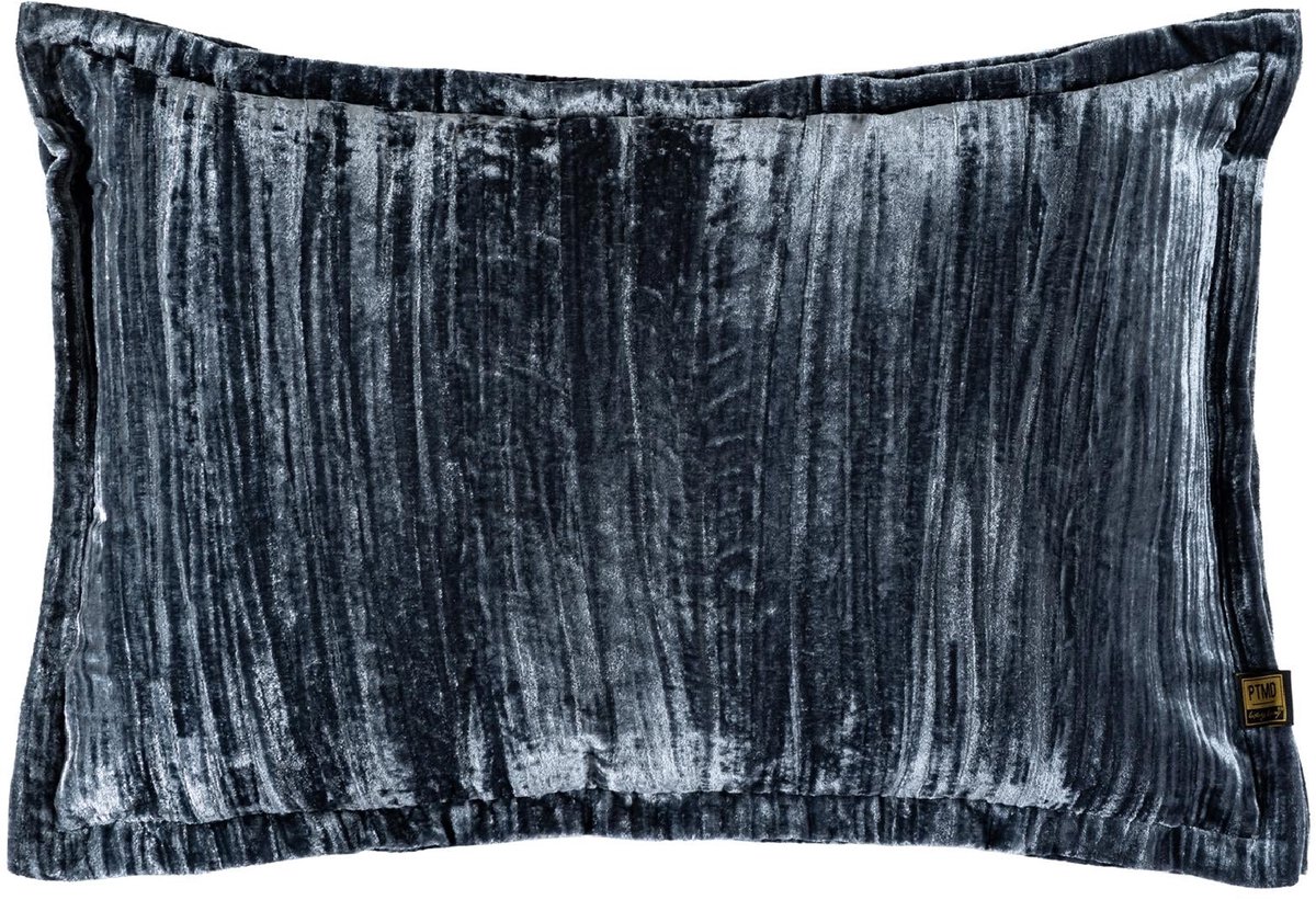 PTMD Senny Sierkussen - 60x3x40 cm - Fluweel - Blauw