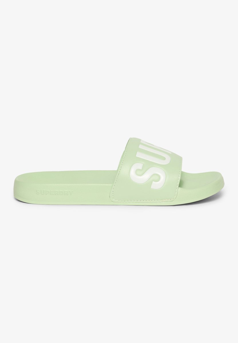 Superdry Core Vegan Pool Slippers Vrouw Tender Greens/optic