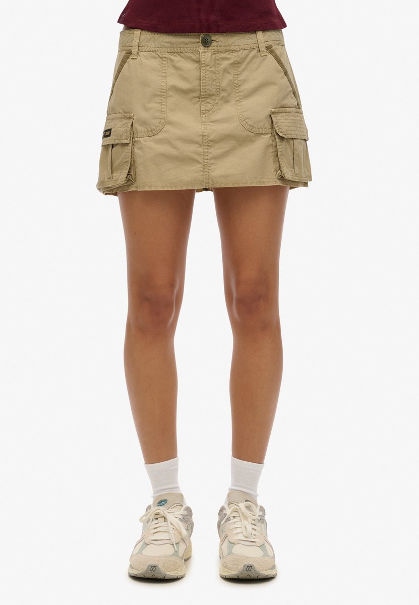 Superdry Utility Parachute rok Dames Rokken Bruin