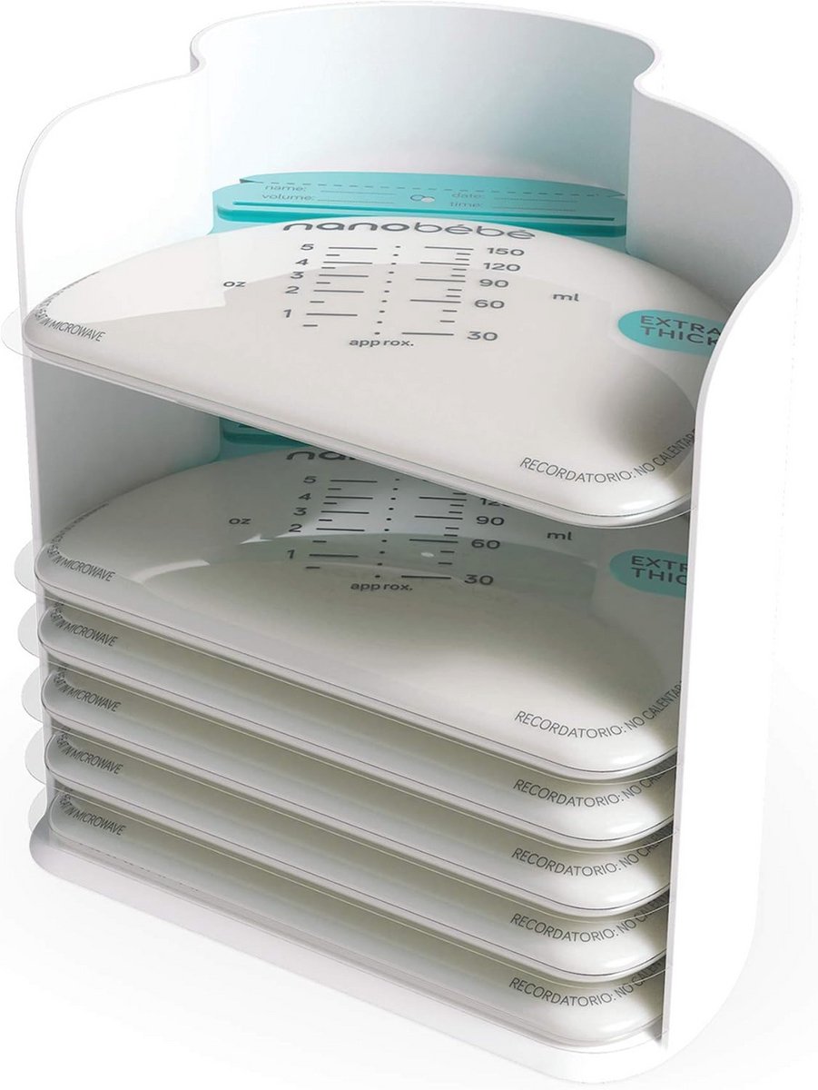 Image of 25 opbergzakken voor moedermelk en organizer - snelle ontdooiing en verwarmingsoplossing voor borstvoeding