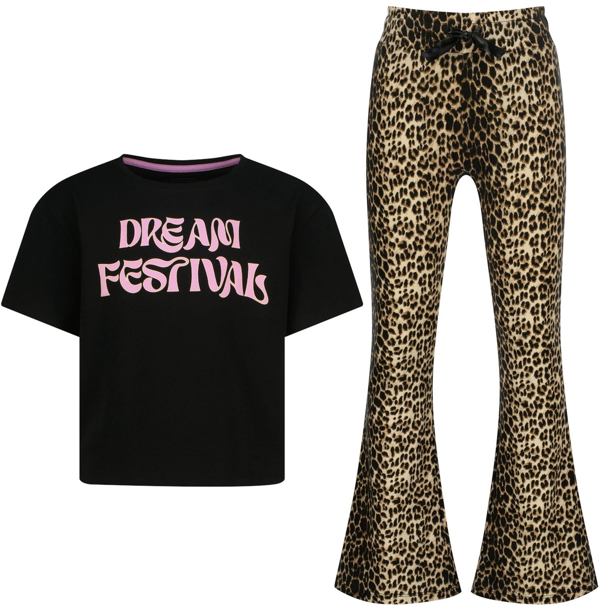 Vingino Wandy Meisjes Pyjamaset - Deep Black