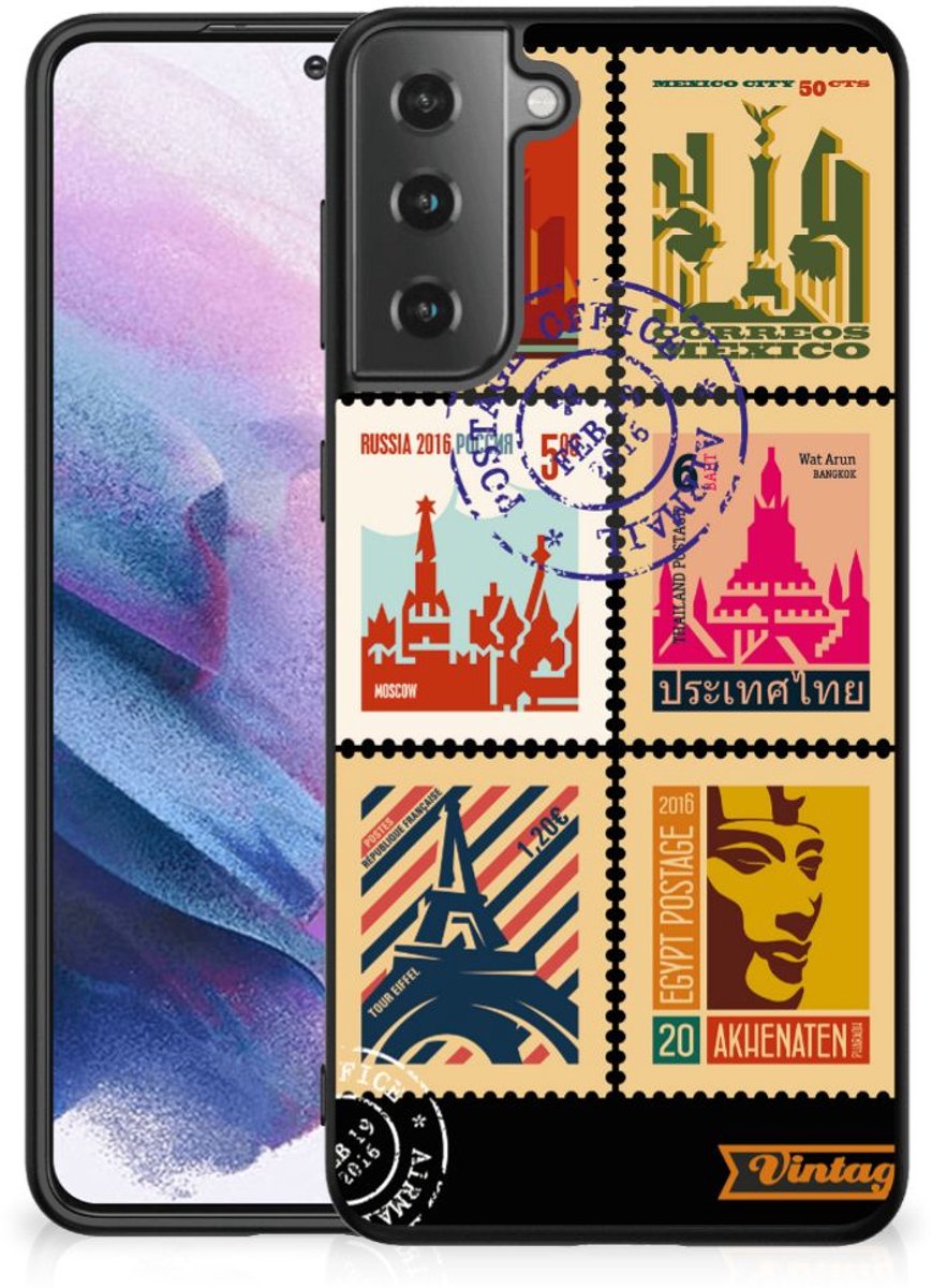 Samsung Galaxy S21 Plus TPU Backcover Postzegels