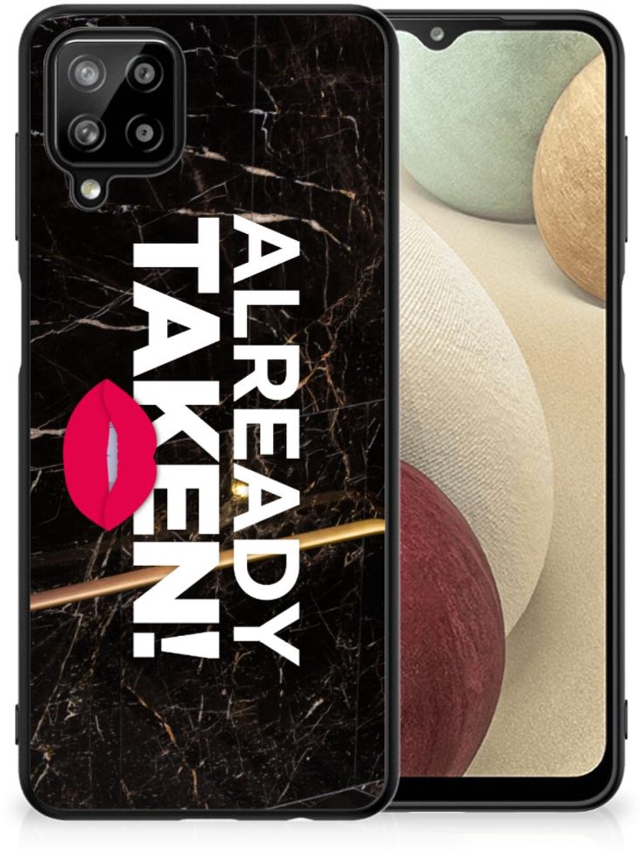 Samsung Galaxy A12 Telefoon Hoesje met tekst Already Taken Black