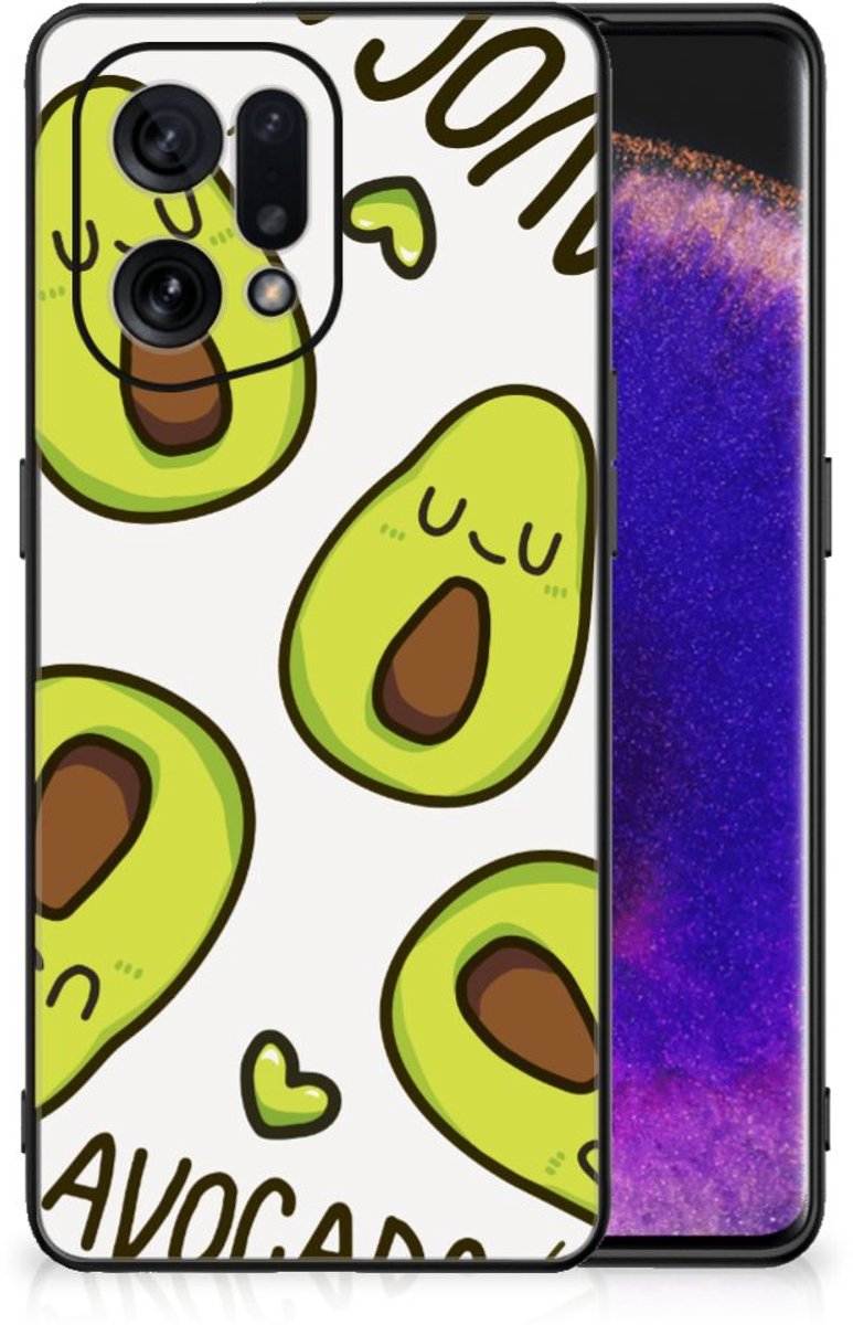 Back Cover voor OPPO Find X5 Hoesje Avocado Singing