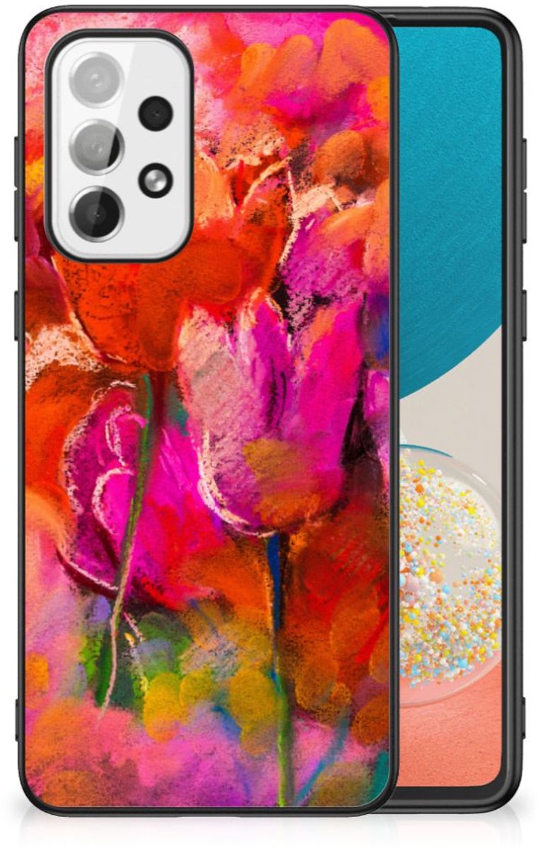 Kleurrijke Telefoonhoesje Samsung Galaxy A73 Tulips