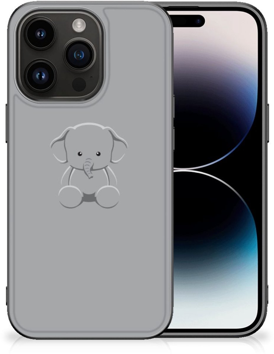 iPhone 15 Pro Hoesje Grijs Baby Olifant