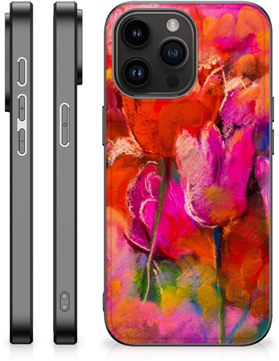 Kleurrijke Telefoonhoesje iPhone 15 Pro Max Tulips