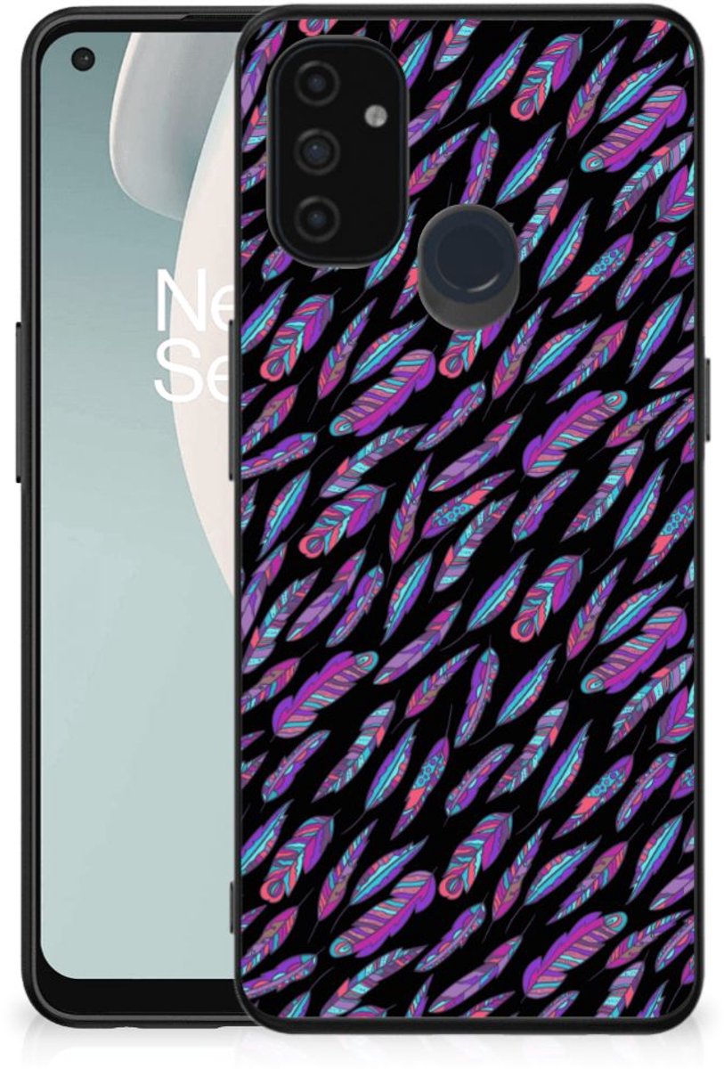 OnePlus Nord N100 Back Case Feathers Color