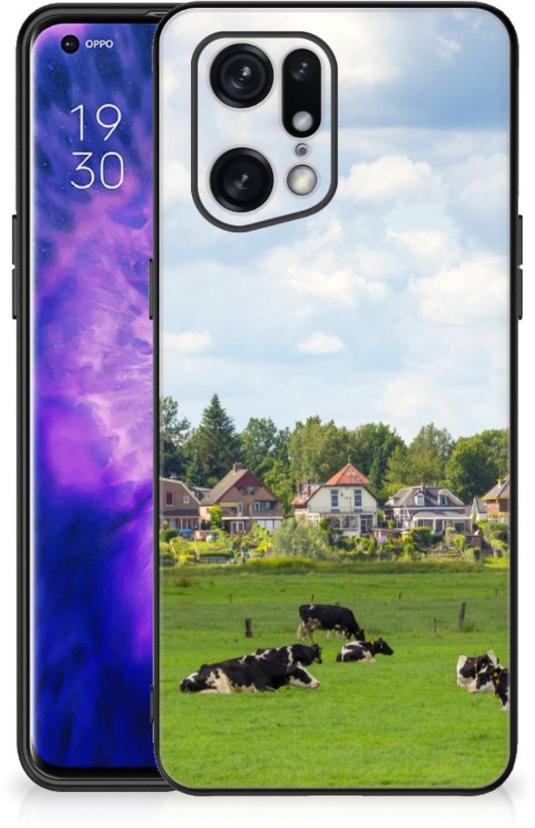 OPPO Find X5 Pro Dierenprint Telefoonhoesje Koeien