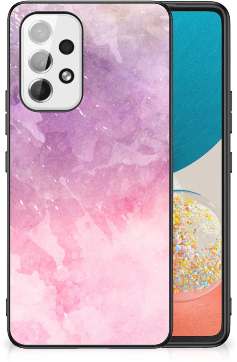 Kleurrijke Telefoonhoesje Samsung Galaxy A53 Pink Purple Paint