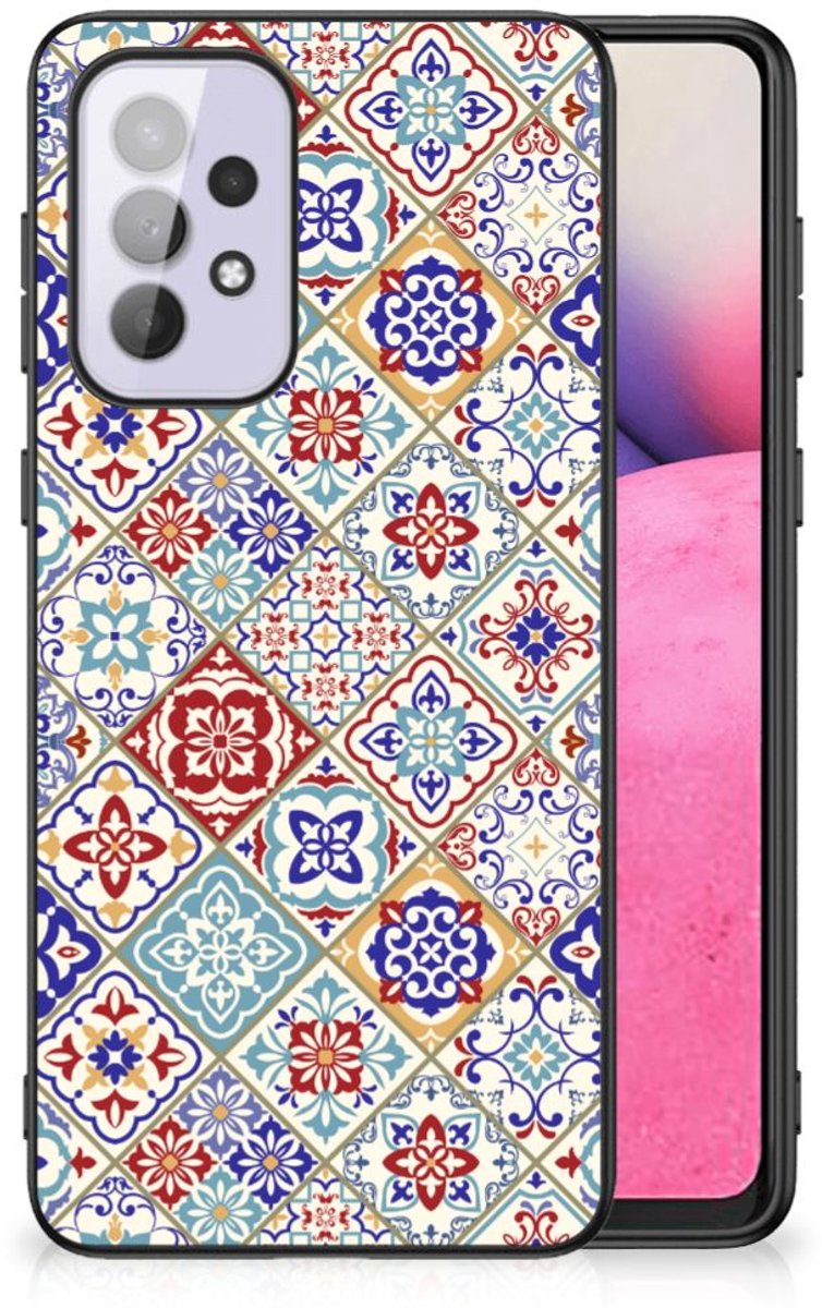 Samsung Galaxy A33 5G Marmeren Print Telefoonhoesje Tiles Color