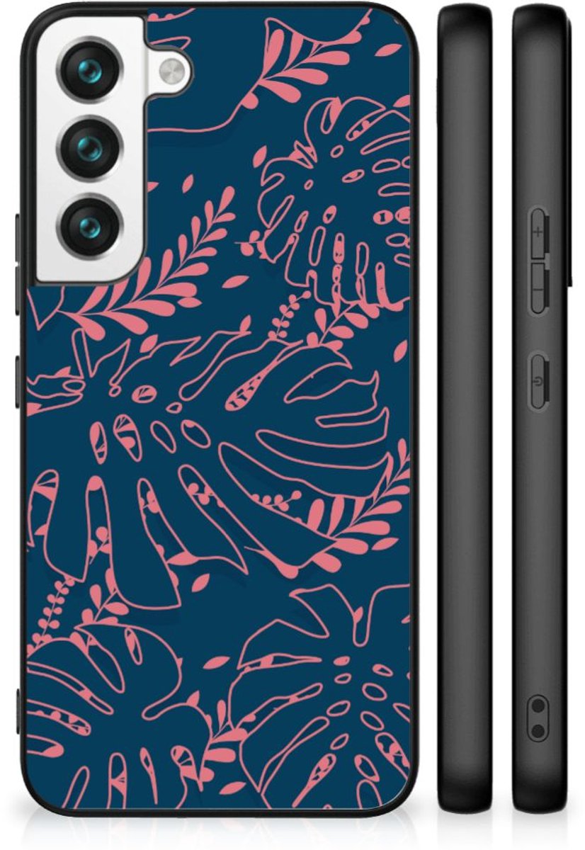 Back Cover voor Samsung Galaxy S22 Bloemen Hoesje Palm Leaves
