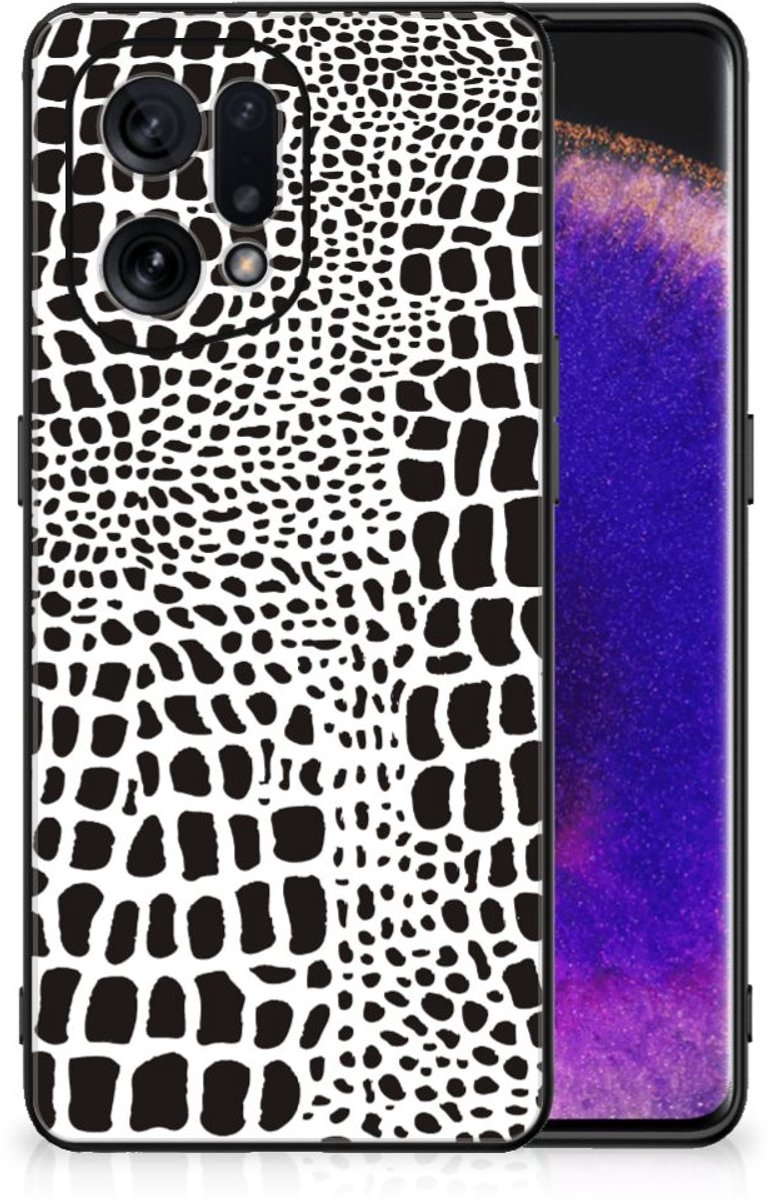 OPPO Find X5 Dierenprint Telefoonhoesje Slangenprint