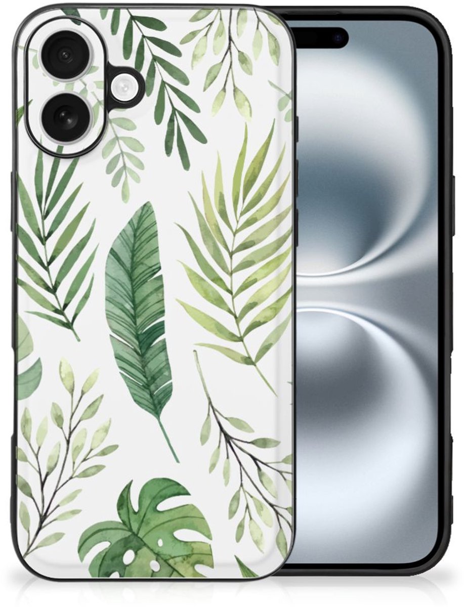 iPhone 16 Bloemen Hoesje Leaves