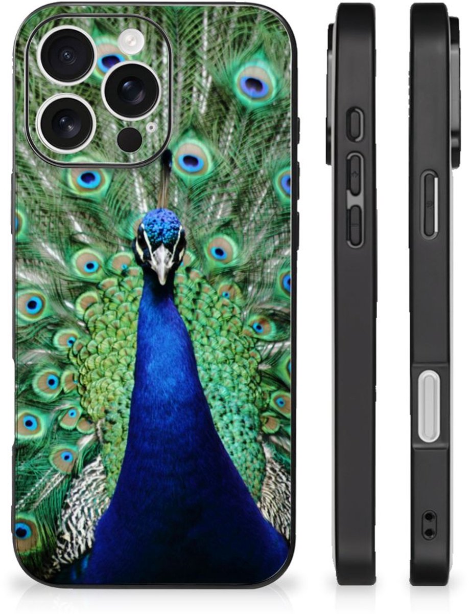 iPhone 16 Pro Dierenprint Telefoonhoesje Pauw