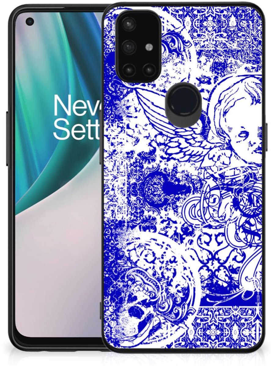 Telefoonhoesje OnePlus Nord N10 5G Angel Skull Blauw
